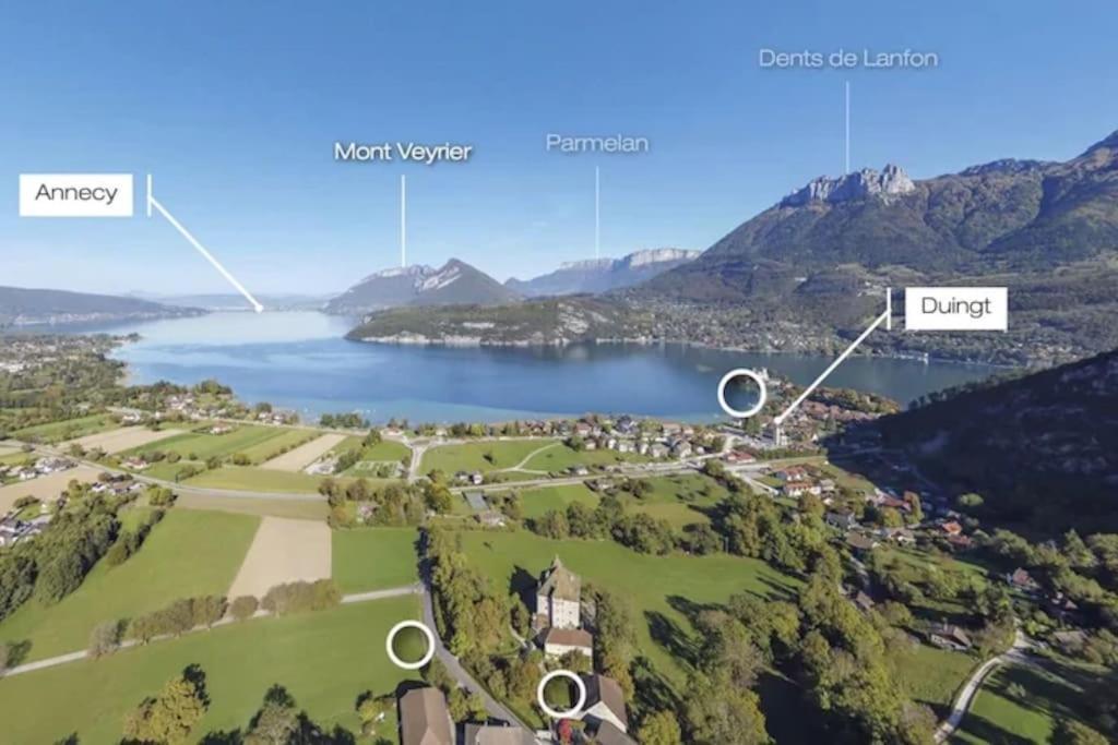 Duplex A 120 M Du Lac D'Annecy Дюэн Экстерьер фото